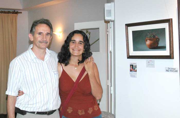 Inauguraci�n muestra de pinturas - Taller Nacho Quiroga -Ver�nica Quiroga, �leo Hiperrealismo